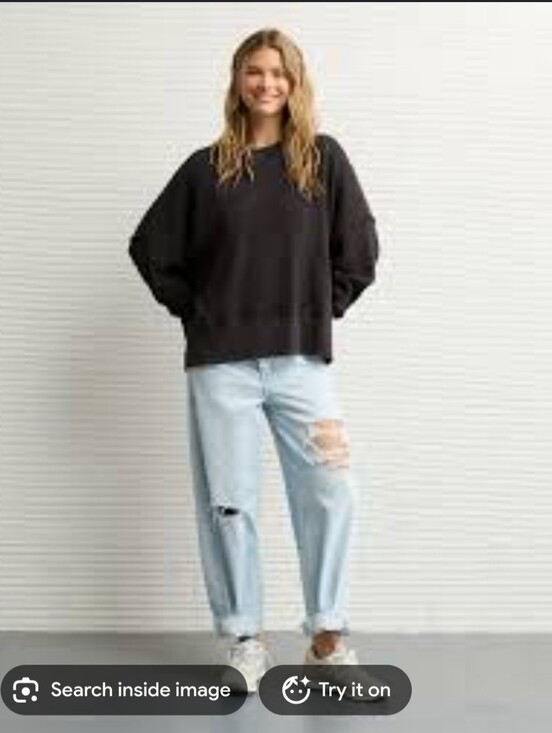 American Eagle Outfitters Sweaters - American Eagle Outfitters Dark Charcoal Crewneck Sweatshirt